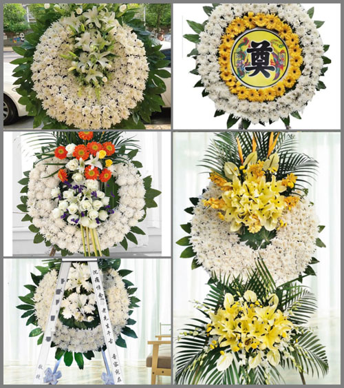 四川成都双流区白沙镇简华村花圈速递
