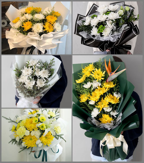 四川成都双流区白沙镇简华村白事花束代送